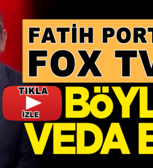 Fatih Portakal Fox TV Ekranlarını işte böyle veda etti