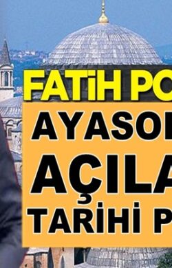 Fox Tv Sunucusu Fatih Portakal, Ayasofya’nın açılacağı tarihi paylaştı