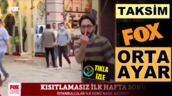 Fox TV’ye Taksim İstiklal caddessinde orta parmak ayarı