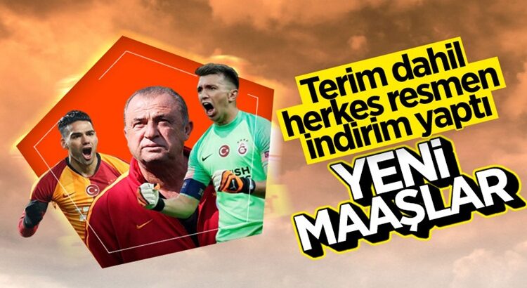  Galatasaray’da Fatih Terim dahil herkes ücretini indirdi !