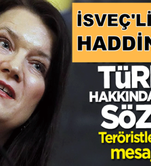 İsveç Dışişleri Bakanı Ann Linde’den Türkiye alehinde şok sözler