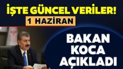 Koronavirüs Türkiye 1 Haziran verilerini Bakana Koca Açıkladı