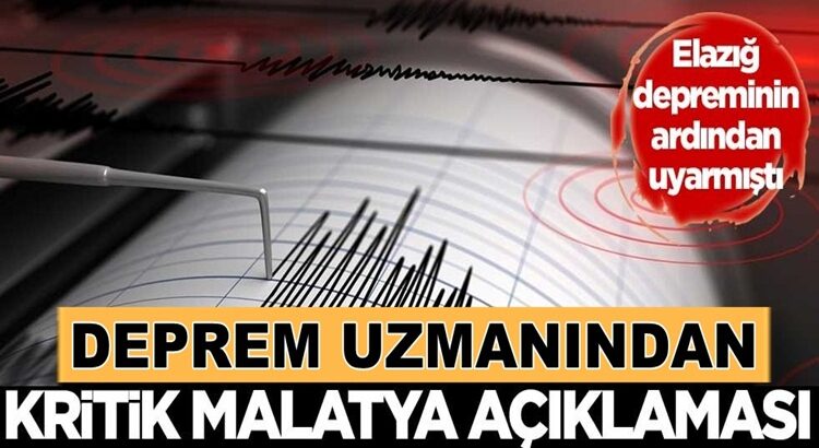 Malatya depremi sonrası deprem uzmanı Naci Görür’den açıklama