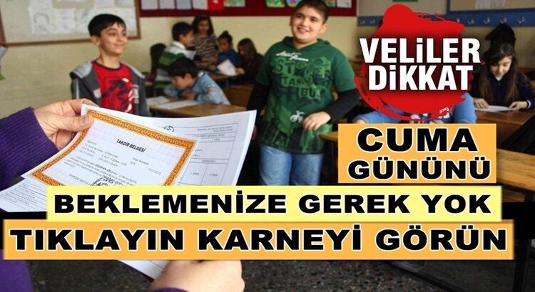  MEB açıkladı Karneleri e-okul üzerinden erişime açıldı