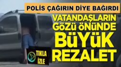 Muğla’da Vatandaşların gözü önünde kadına şiddet