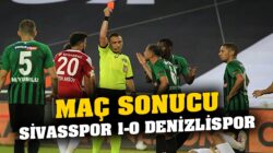 Sivasspor, Denizlispor’u tek golle geçerek zirvede bende varım dedi