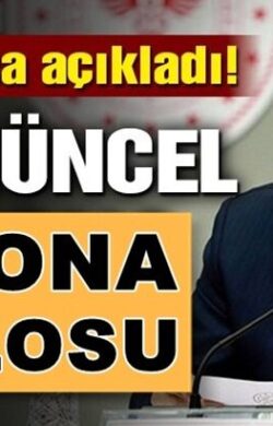 Türkiye Koronavirüs 11 Haziran verilerini Bakan Fahrettin Koca Açıkladı