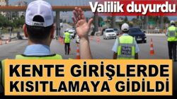 Tekirdağ Valiliği duyurdu! Kente girişler sınırlandırıldı !