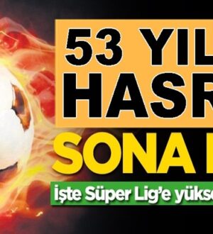 Hatayspor, Adanaspor’u yenerek tarihinde ilk kez Süper Lig’e çıktı