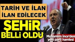 Muharrem İnce’den yeni parti işareti adı belli o şehirden ilan edilecek