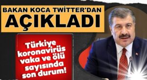 Sağlık Bakanı Fahrettin Koca 5 Temmuz Koronavirüs verilerini duyurdu