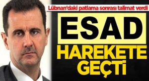 Beşar Esat Lübnan’daki patlama sonrası talimat verdi!