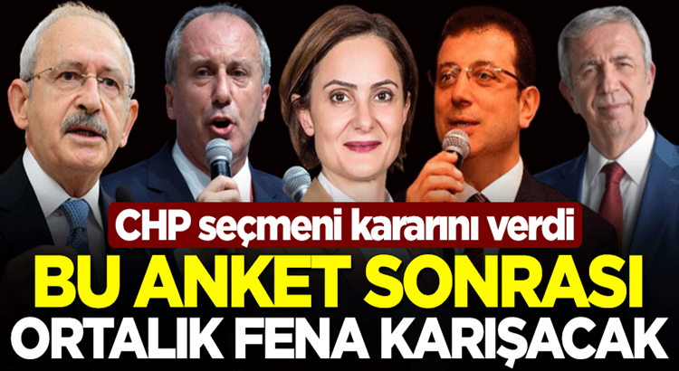  CHP seçmeni Kılıçdaroğlu’nu istemiyor bakın anketten kim çıktı