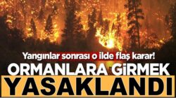 Eskişehir’de yangınlar sonrası Ormanlara girmek yasaklandı