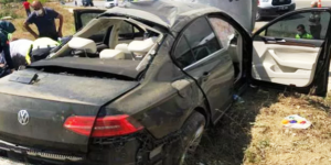 Giresun’a giden Bakan Murat Kurum’un korumaları kaza yaptı