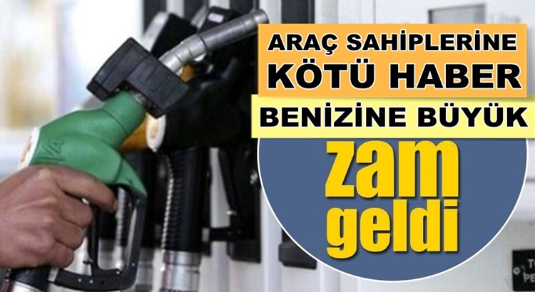  Haber Araç sahiplerine ! Benzine 21 kuruş daha zam geldi