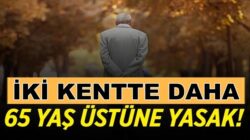 Koronavirüs kapsamında İki ilde daha 65 yaş ve üzerine kısıtlama geldi