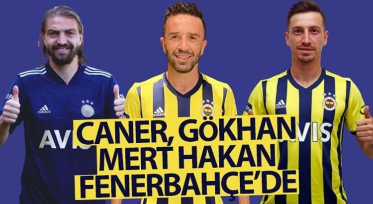  Mert Hakan Yandaş, Caner Erkin ve Gökhan Gönül Fenerbahçe’de