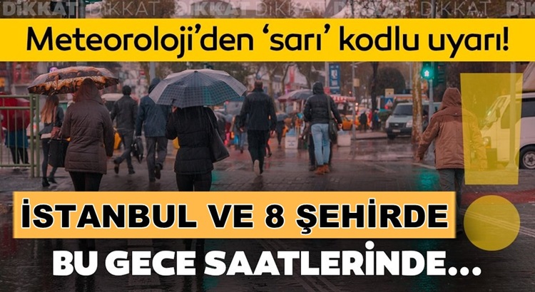  Meteoroloji’den 8 şehir için şiddetli yağış uyarısı yapıldı