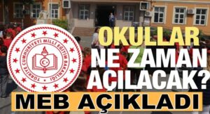 Milli Eğitim Bakanlığından önemli açıklama Okullar açılacakmı?