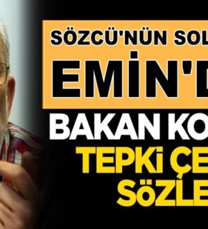 Sözcü Yazarı Emin Çölaşan’dan Fahrettin Koca’ya garip yazı