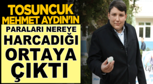 Tosuncuk Mehmet Aydın’ın paraları nereye harcadığı ortaya çıktı