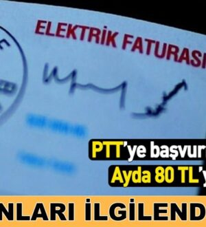 Elektrik faturalarına 80 TL destek! Nasıl Başvuracaksınız işte şartları