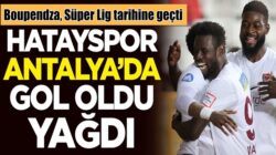 Atakaş Hatayspor Antalyaspor deplasmanında gol oldu yağdı