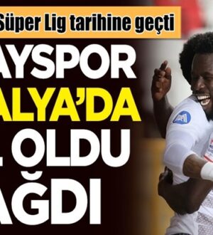 Atakaş Hatayspor Antalyaspor deplasmanında gol oldu yağdı