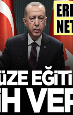 Cumhurbaşkanı Erdoğan açıkladı! Yüz yüze eğitim için yeni karar