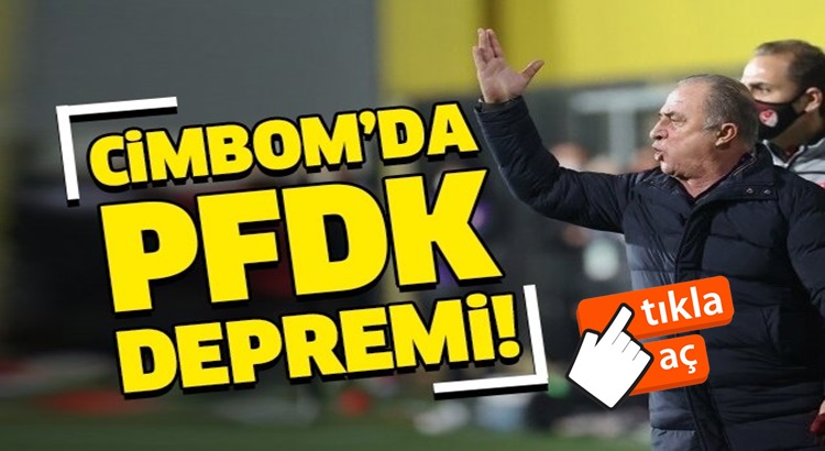  Galatasaray’da Fatih Terim’e PFDK’dan 5 maç men cezası