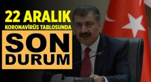 Koronavirüs 22 Aralık Tablosunu Bakan Fahrettin Koca açıkladı