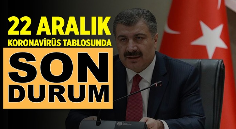  Koronavirüs 22 Aralık Tablosunu Bakan Fahrettin Koca açıkladı