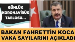 Koronavirüs 24 Aralık Ölüm iyileşen ve vaka sayılarını Bakan Koca duyurdu