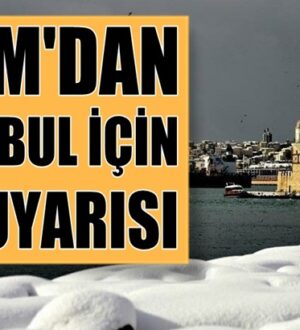 Akom İstanbul’luları kar yağışı için uyardı