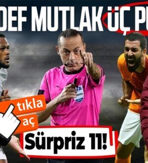 Beşiktaş-Galatasaray derbisinin muhtemel ilk 11’i