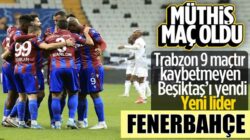 Beşiktaş Vodofone Arena’da Trabzonspor’a mağlup oldu