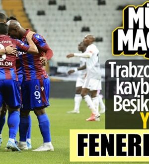 Beşiktaş Vodofone Arena’da Trabzonspor’a mağlup oldu