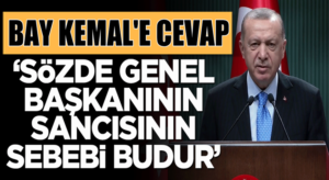 Cumhurbaşkanı Erdoğan “Sözde genel başkanının sancısı budur”