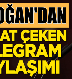 Cumhurbaşkanı Erdoğan’dan çarpıcı ‘Telegram’ paylaşımı