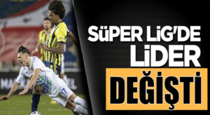 Fenerbahçe Kadıköy’de Rizespor’u yenerek Liderlik koltuğuna oturdu