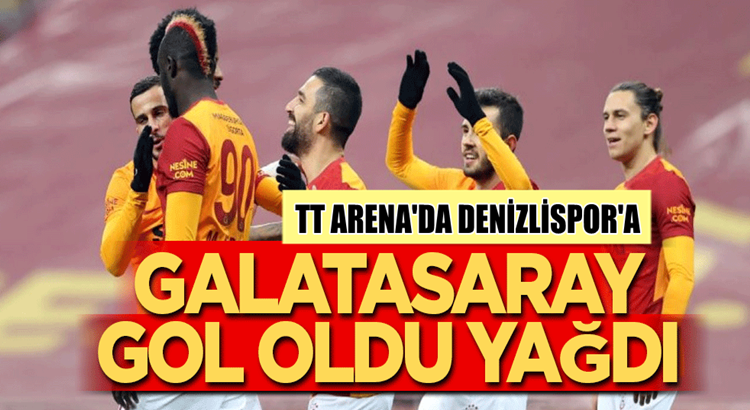  Galatasaray Denizlispor’a Türk Telekom Arena’da gol yağdırdı