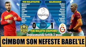 Galatasaray, Malatyaspor’u son dakikalarda attığı golle yendi
