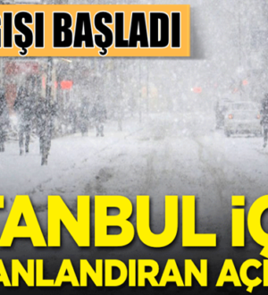İstanbul’da uzun zamandır beklenen kar yağışı başladı
