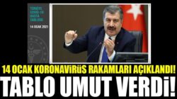 Koronavirüs 14 ocak verilerini sağlık Bakanı Fahrettin Koca açıkladı