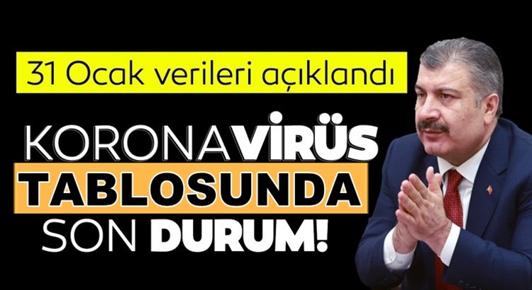  Koronavirüs 31 ocak Türkiye tablosunu sağlık bakanlığı açıkladı