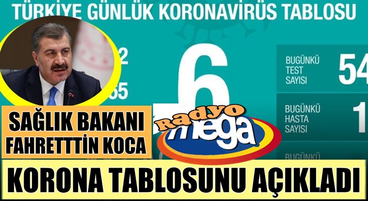  Koronavirüs 6 ocak Türkiye verilerini Sağlık Bakanı Fahrettin Koca duyurdu