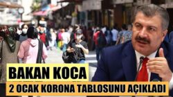 Koronavirüs, Türkiye 2 Ocak tablosunu sağlık bakanı Fahrettin Koca duyurdu