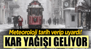 Meteoroloji tarih verdi uyardı şiddetli yağışlar geliyor