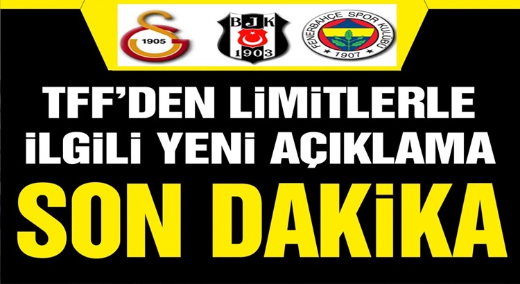  TFF Kulüplerin devre arası Transfer harcama limitlerini açıkladı